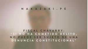 Fiscal Chávarry: “Si no ha cometido delito, no puede ser sujeto de una denuncia constitucional”  