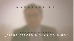 PENA DE MUERTE: ¿TIENE EFECTO DISUASIVO O NO?