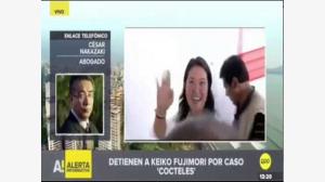 Nakazaki sobre Keiko Fujimori: “La única posibilidad de evitar la cárcel es que haya irregularidades en la detención”